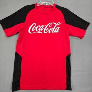 Coca-Cola Sportswear Red Shirt FIFA Soccer Classic Logo Short Sleeves Crew Men S